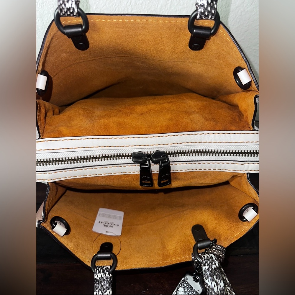 NWT Coach Rogue Colorblock With Snakeskin Detail - Picture 3 of 5